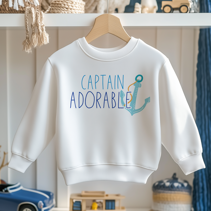 Captain Adorable Summer Holiday Toddler & Kids Sweatshirt