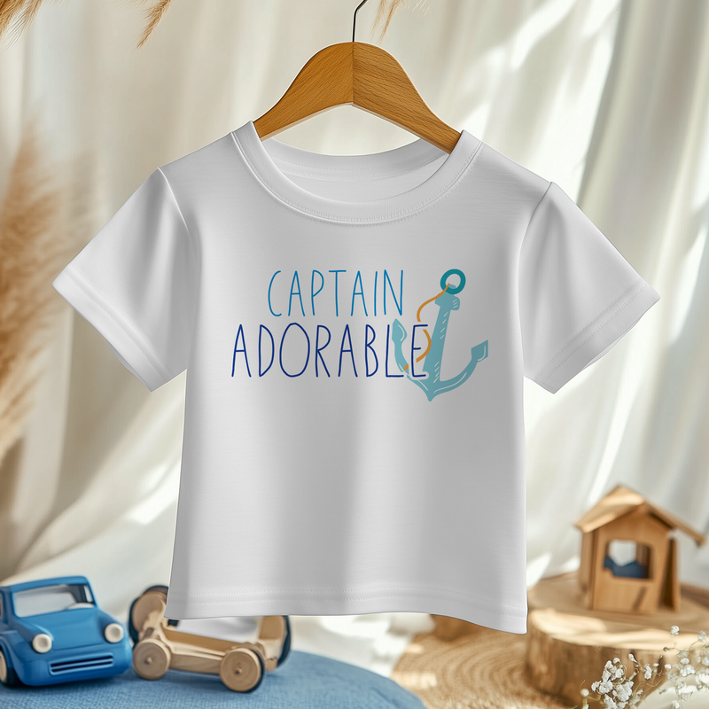 Captain Adorable Summer Holiday Toddler & Kids T Shirt