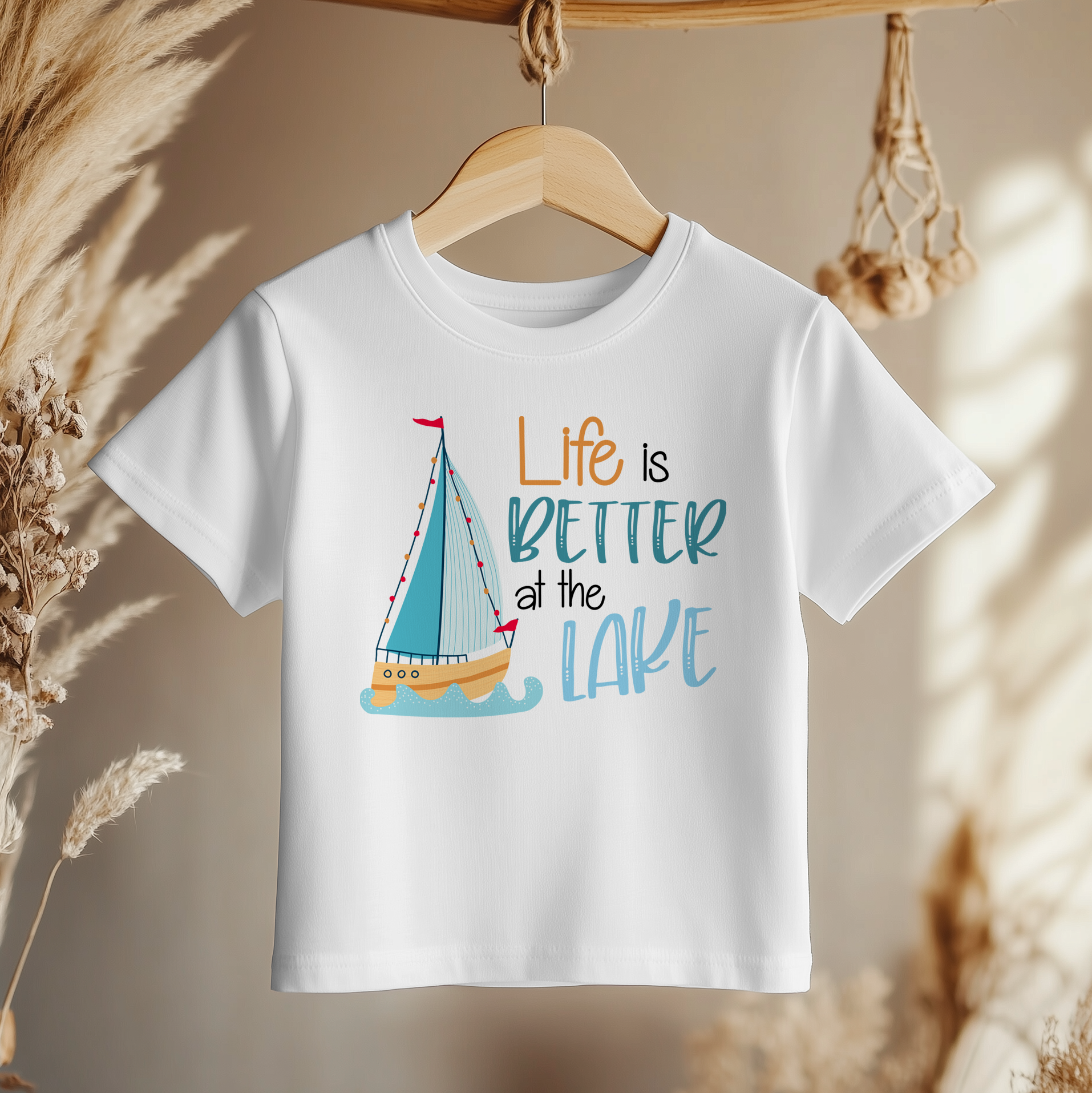 Life Is Better At The Lake, Summer Holiday Toddler & Kids T Shirt