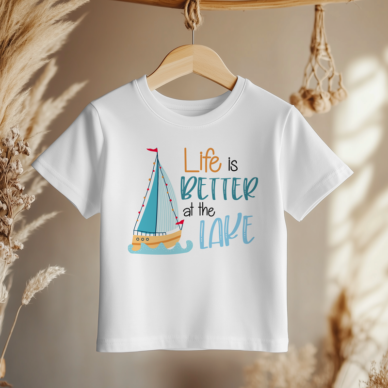 Life Is Better At The Lake, Summer Holiday Toddler & Kids T Shirt