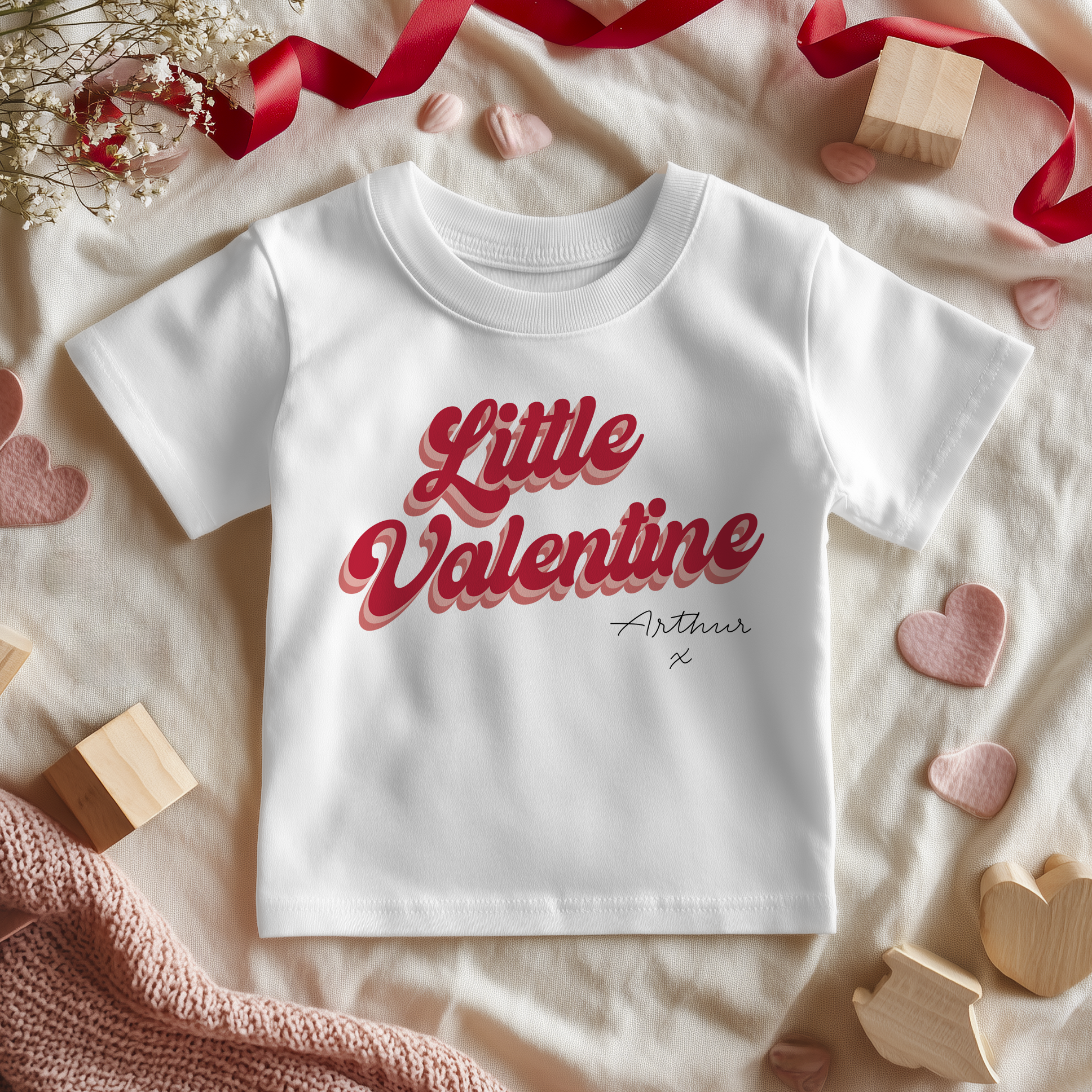 Little Valentine Personalised Toddler & Kids T Shirt
