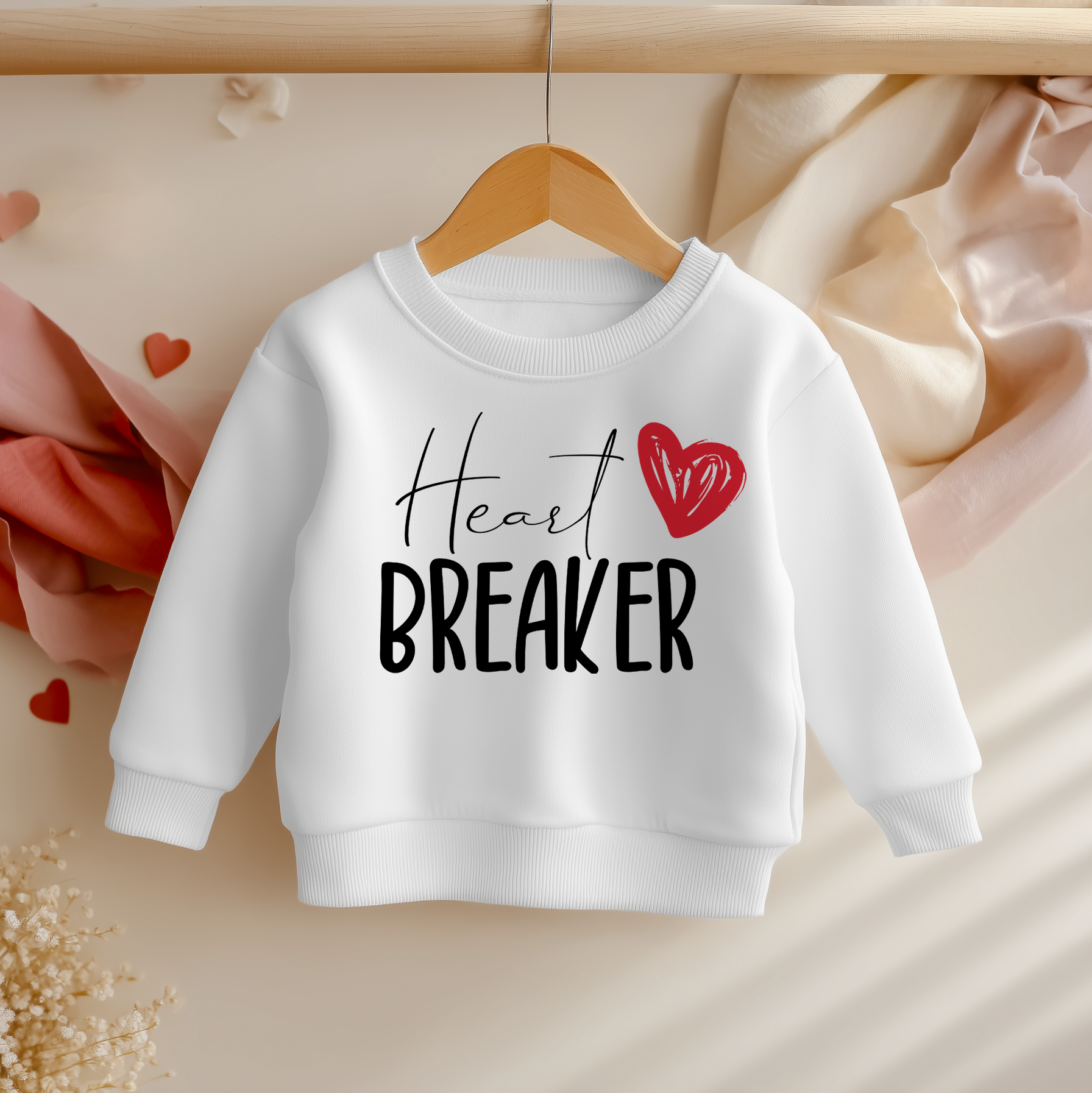 Heart Breaker Valentines Toddler & Kids Sweatshirt