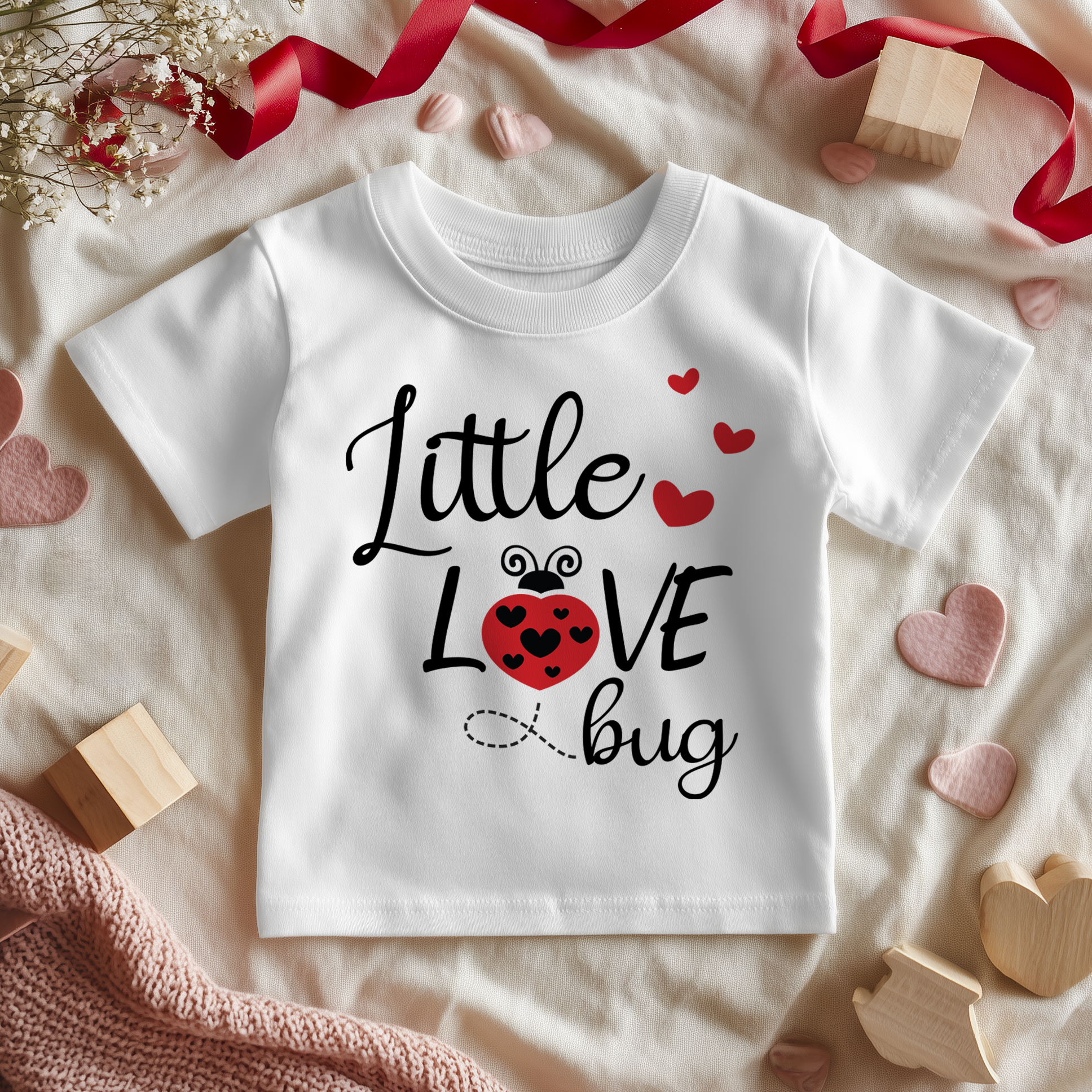 Little Love Bug Valentines Toddler & Kids T Shirt