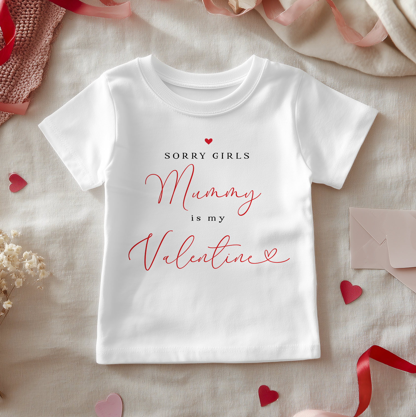 Sorry Girls Mummy Is My Valentine Toddler & Kids T Shirt