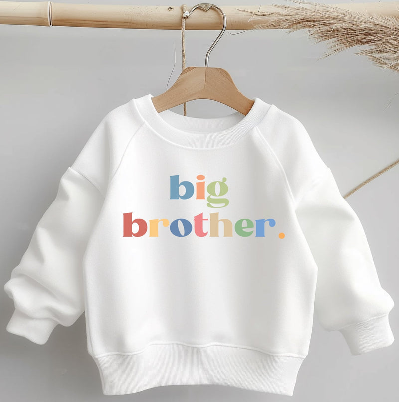 Big Brother Rainbow Colours Toddler & Kids Sweatshirt - Little Lili Store