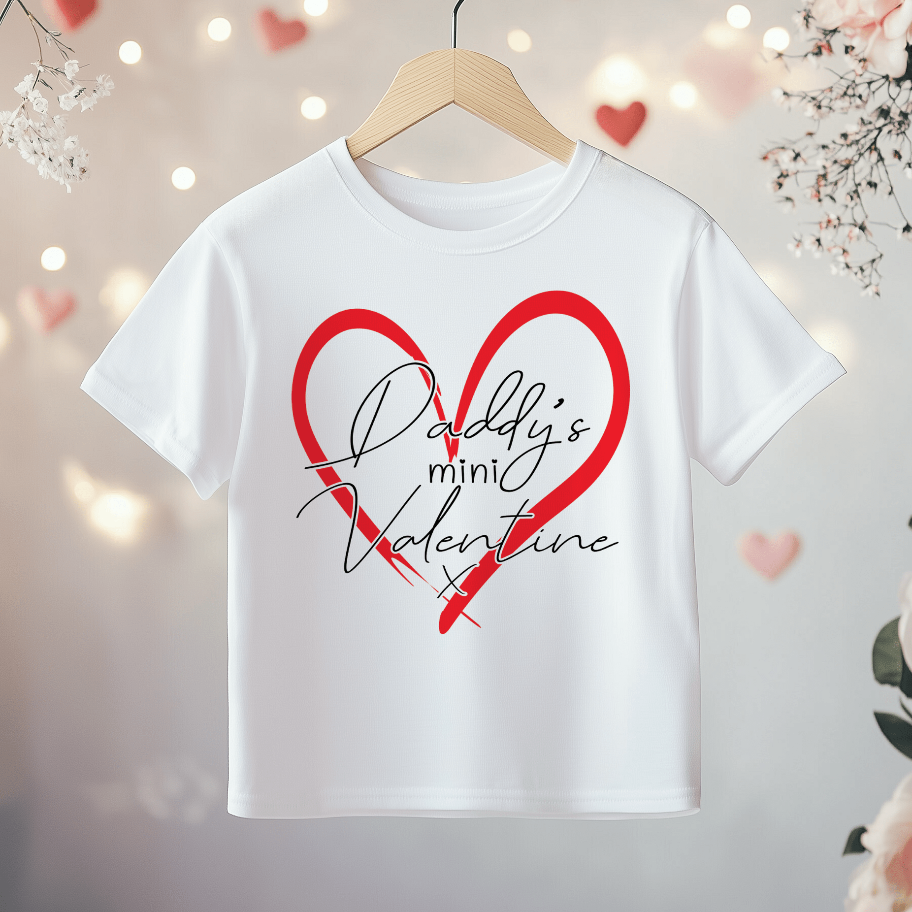 Daddy's Mini Valentine Toddler & Kids T Shirt - Little Lili Store