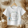 Easter Peter Rabbit Inspired Wreath (Boy) Personalised Toddler & Kids T Shirt - Little Lili Store