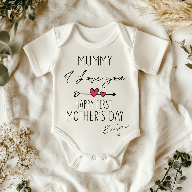 First Mother's Day Personalised Baby Bodysuit - Little Lili Store