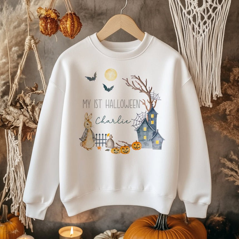 Halloween Peter Rabbit Inspired Personalised Toddler & Kids Sweatshirt - Little Lili Store