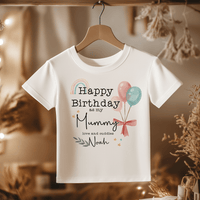 Happy Birthday As My Mummy Personalised Toddler & Kids T Shirt - Little Lili Store