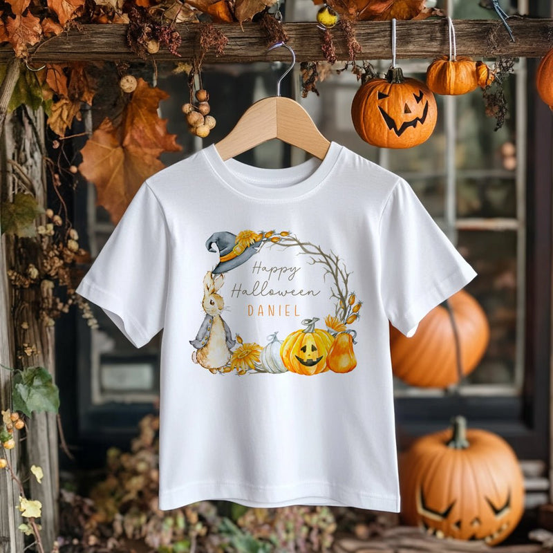 Happy Halloween Peter Rabbit Inspired Personalised Toddler & Kids T Shirt - Little Lili Store