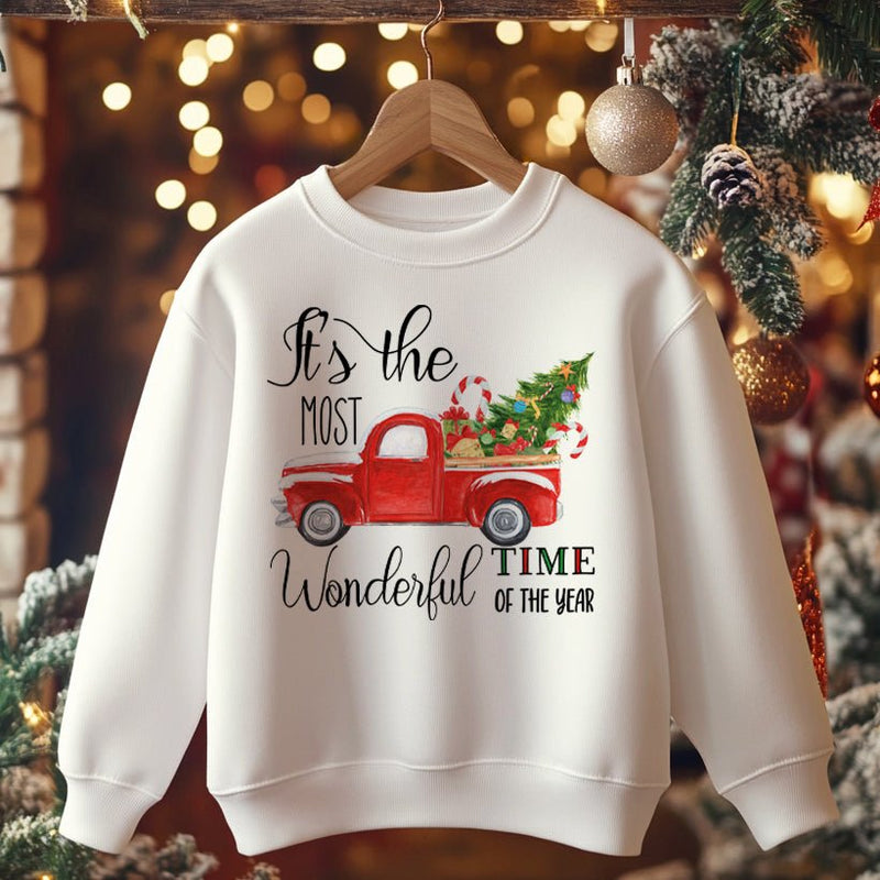 It's The Most Wonderful Time Of The Year Toddler & Kids Sweatshirt - Little Lili Store