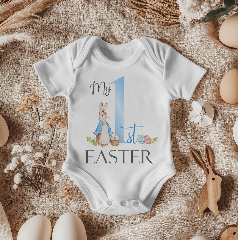 My 1st Easter Peter Rabbit Inspired (Boy) Baby Bodysuit - Little Lili Store