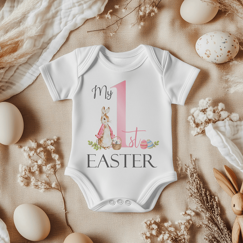 My 1st Easter Peter Rabbit Inspired (Girl) Baby Bodysuit - Little Lili Store