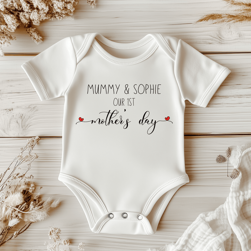 Our 1st Mother's Day Personalised Baby Bodysuit - Little Lili Store