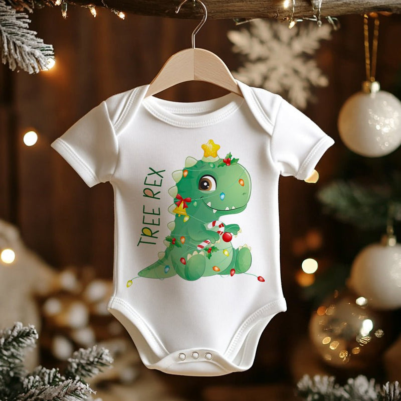 Tree Rex Christmas Baby Bodysuit - Little Lili Store