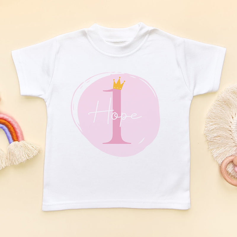 1st Birthday Girl Pink Theme Personalised T Shirt - Little Lili Store (6606227767368)
