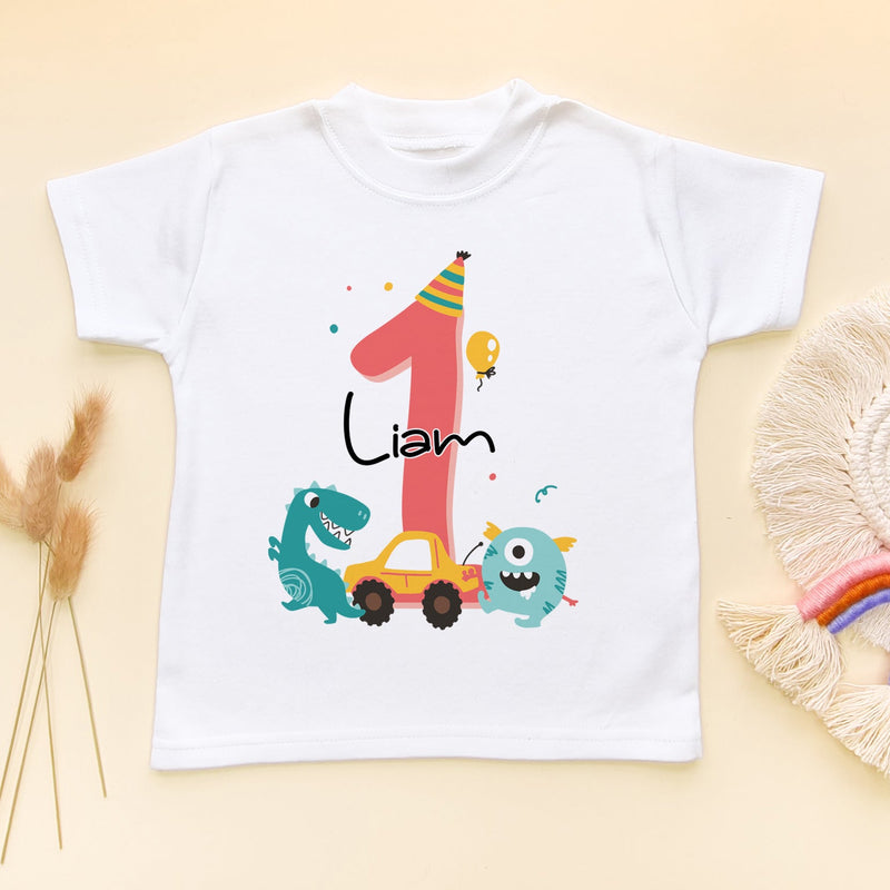 1st Birthday Personalised Toddler T Shirt - Little Lili Store (6608628252744)