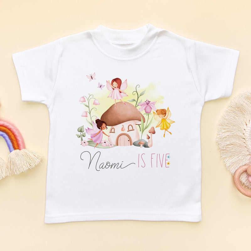 5th Birthday Fairy Theme Personalised T Shirt - Little Lili Store (8118080897304)