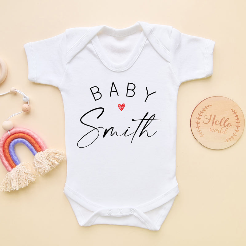 Baby Announcement Personalised Bodysuit (6568533950536)