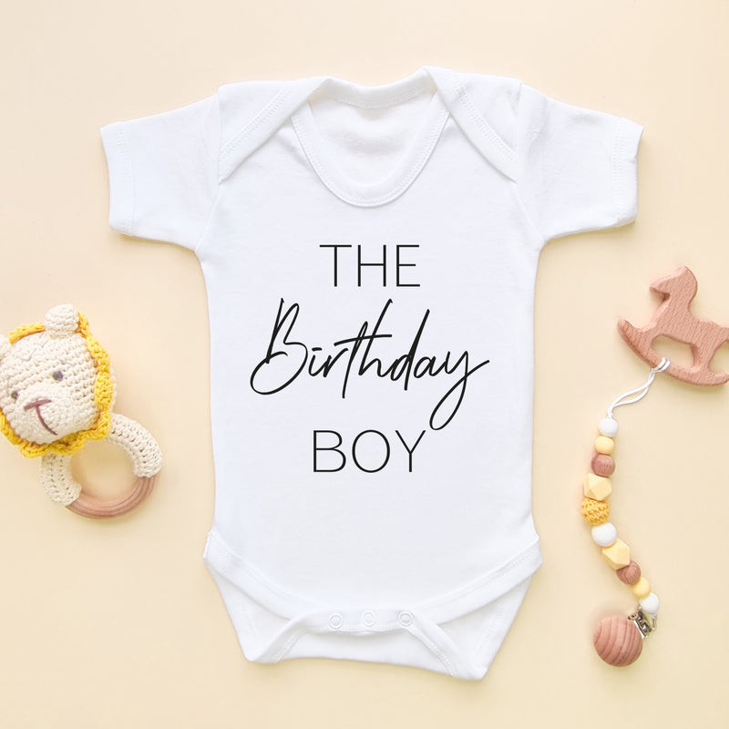 The Birthday Boy Baby Bodysuit (5861000380488)