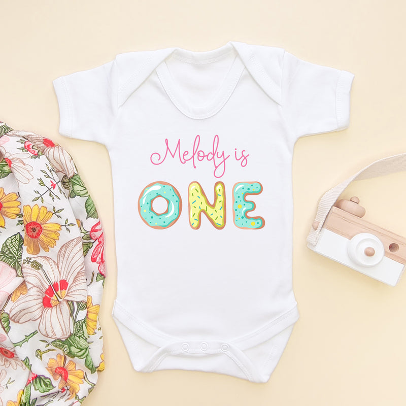 Personalised Name First Birthday Baby Bodysuit (5861001592904)