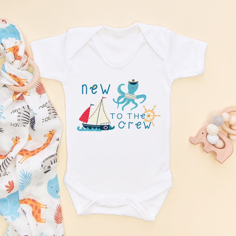 New To The Crew Sailboat Baby Bodysuit (6565588762696)