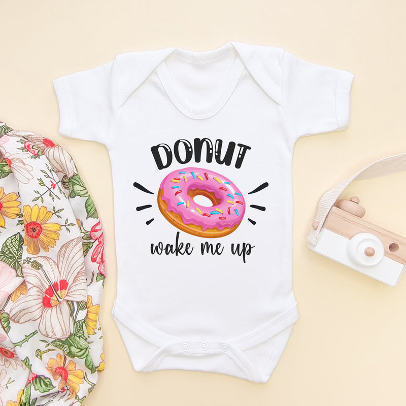 Donut Wake Me Up Baby Bodysuit (5861000708168)