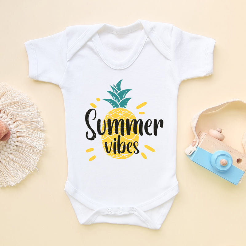 Summer Vibes Pineapple Baby Bodysuit (6566163611720)