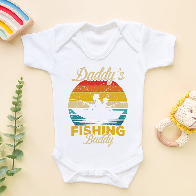 Daddy's Fishing Buddy Baby Bodysuit (6566163185736)