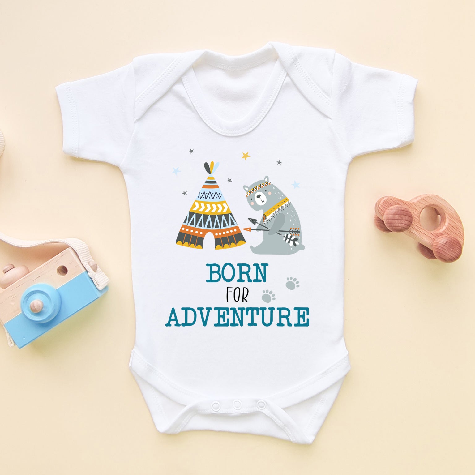 Born For Adventure Baby Bodysuit (6566036602952)