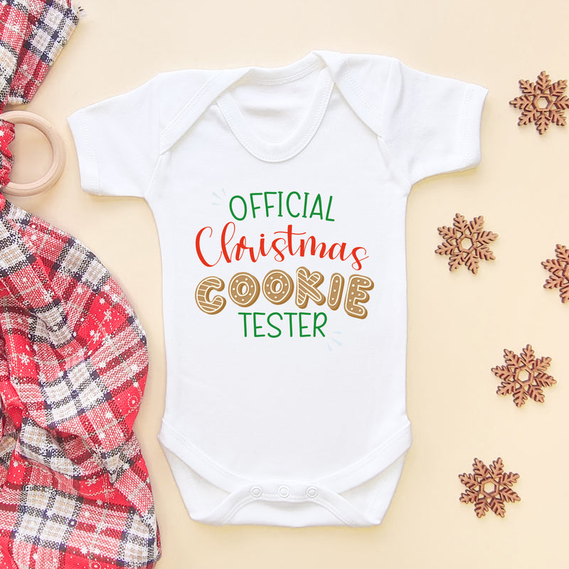 Official Christmas Cookie Tester Baby Bodysuit (6581256290376)