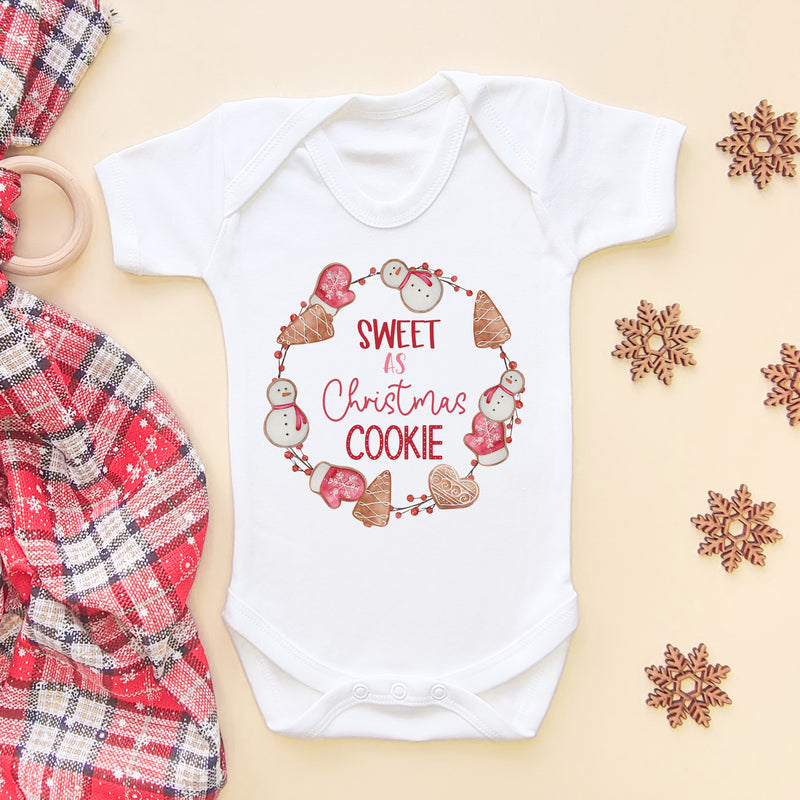 Sweet As Christmas Cookie Baby Bodysuit (5861001429064)