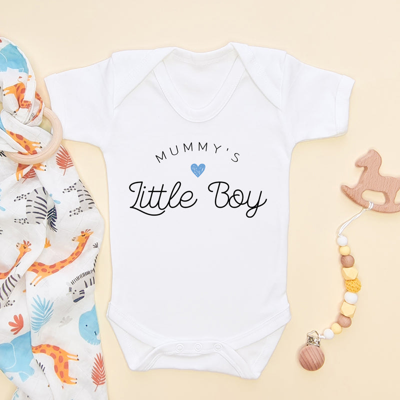 Mummy's Little Boy Baby Bodysuit (5878016573512)