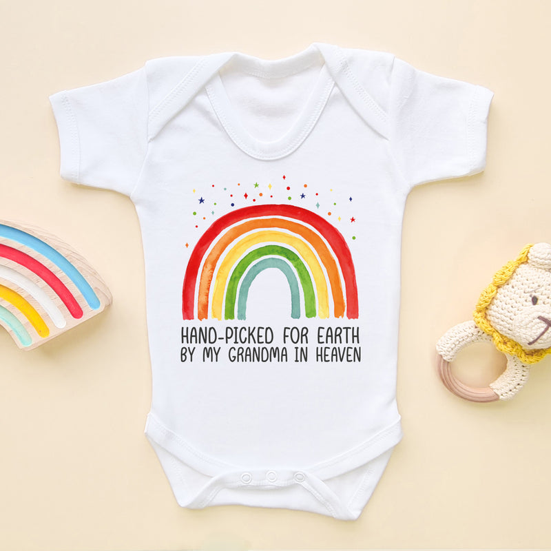 My Grandma In Heaven Rainbow Baby Bodysuit (5861354274888)