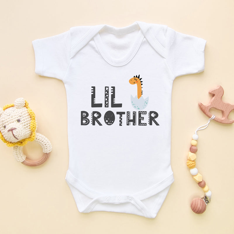 Lil Brother Dino Baby Bodysuit (5860975444040)