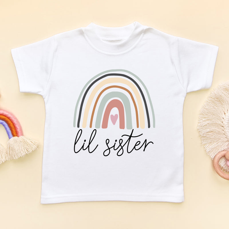 Lil Sister Rainbow T Shirt (5869978550344)