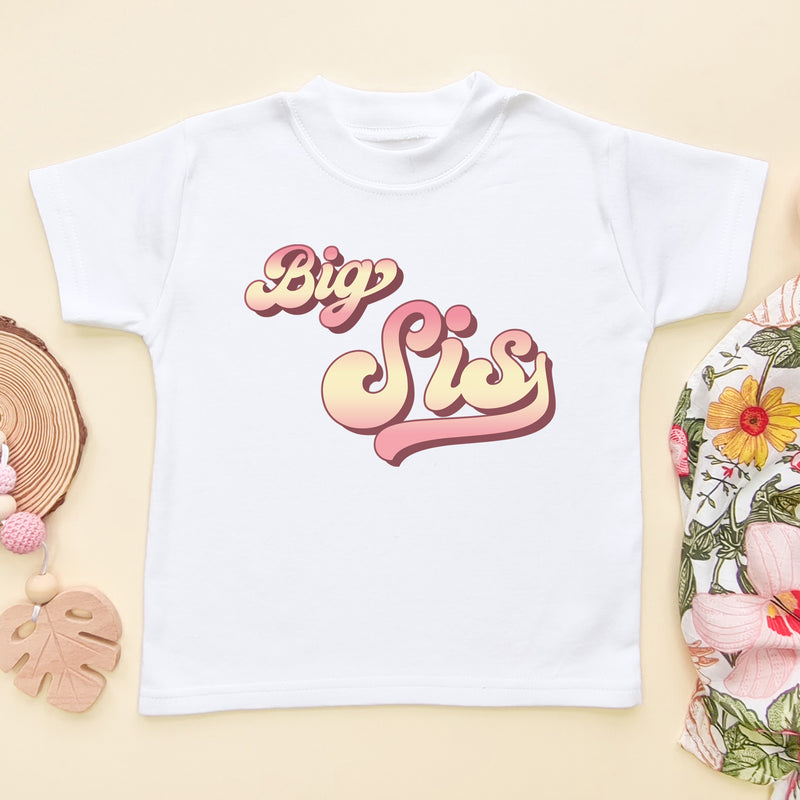 Big Sis Retro Style T Shirt (6547508068424)