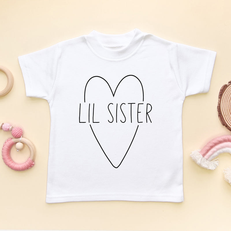 Lil Sister Heart T Shirt (5869978681416)
