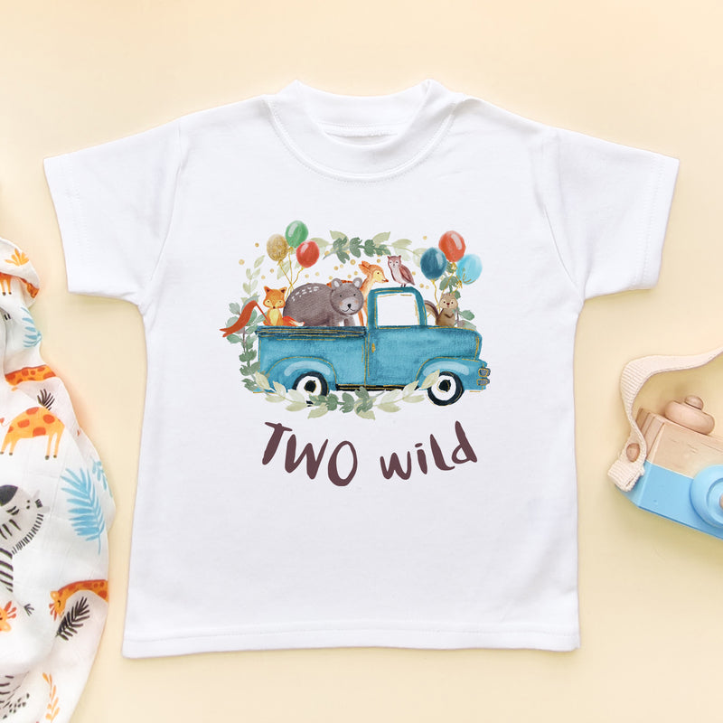 Two Wild 2nd Birthday T Shirt (5861444812872)