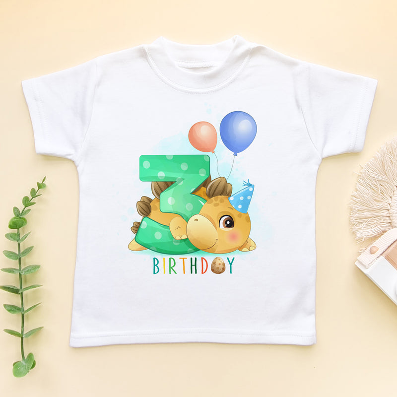 Third Birthday Dino T Shirt (5861444157512)