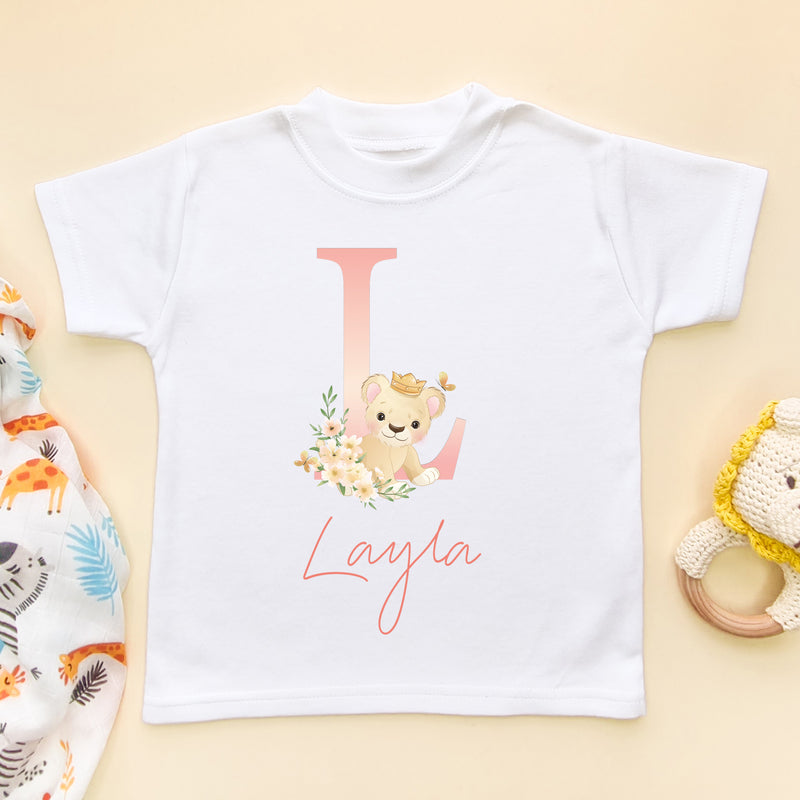 Personalised Cute Little Lion T Shirt (6567777402952)