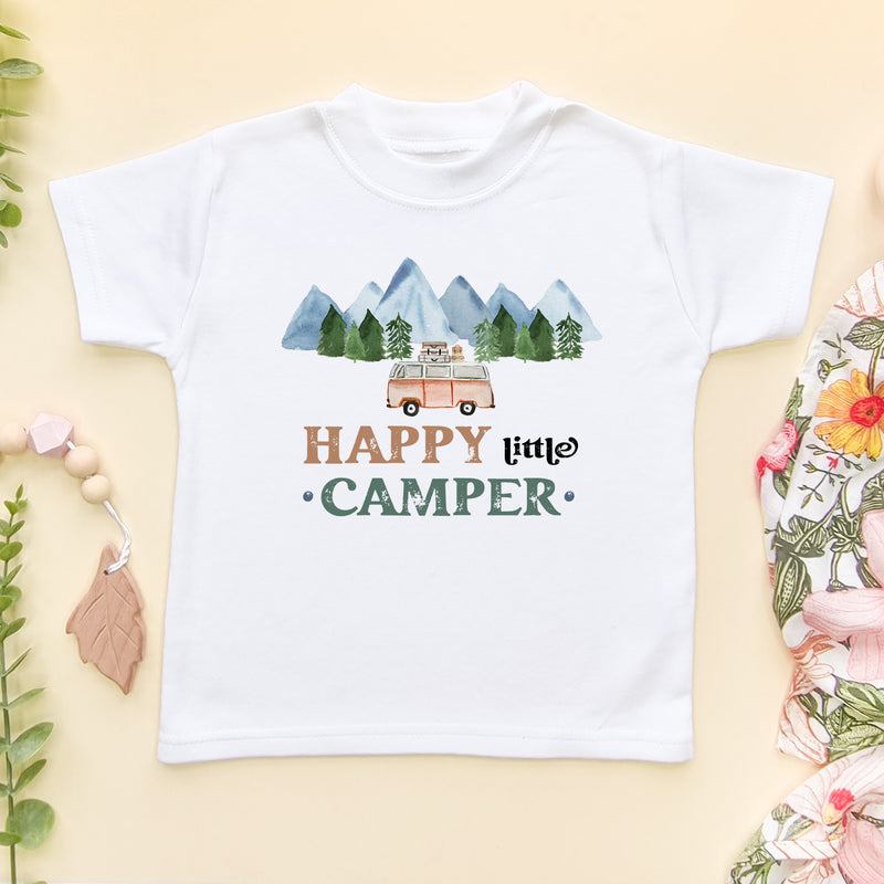 Happy Little Camper T Shirt (6566036799560)