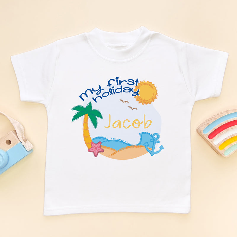 My first holiday t shirt shop baby boy