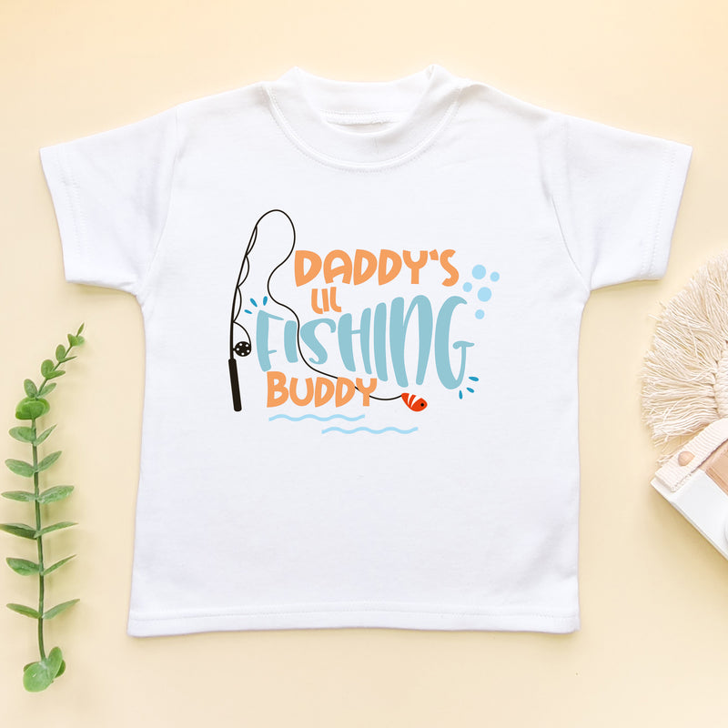 Daddy's Lil Fishing Buddy T Shirt (6566163808328)