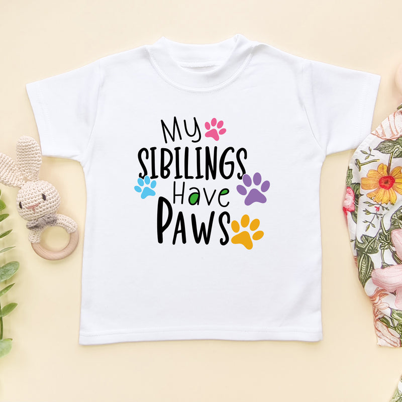 My Siblings Have Paws T Shirt (5861785501768)