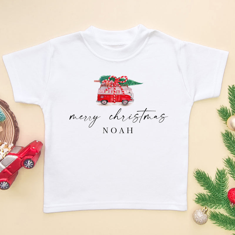 Merry Christmas Personalised T Shirt (6579614974024)