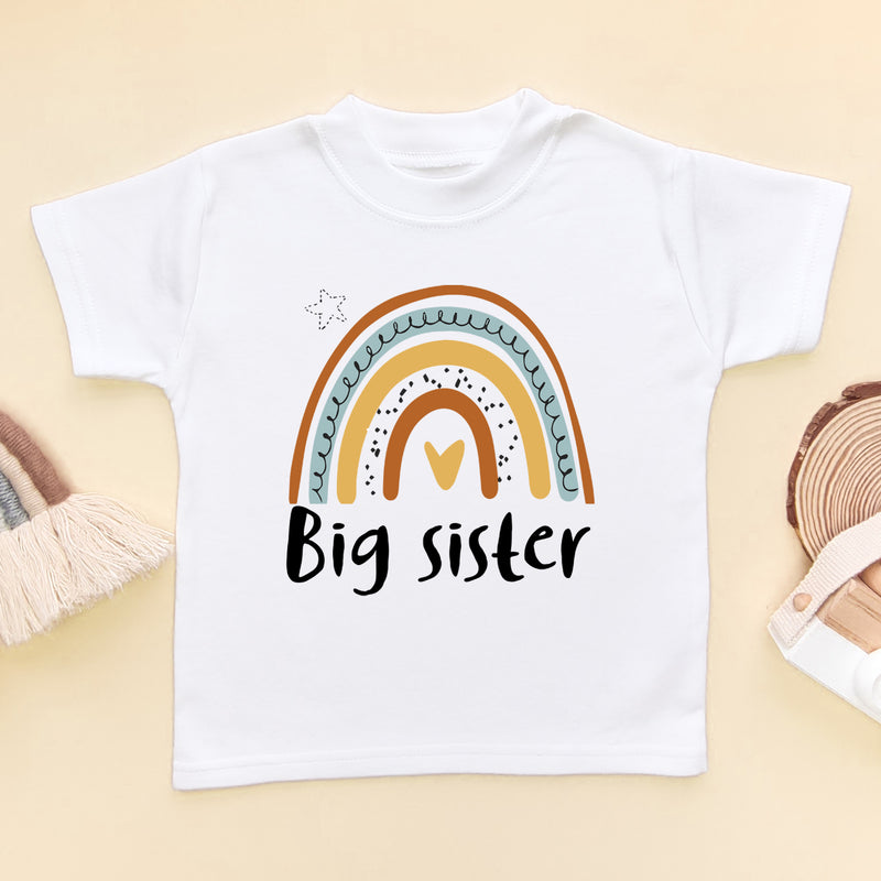 Big Sister Rainbow T Shirt (6565087412296)