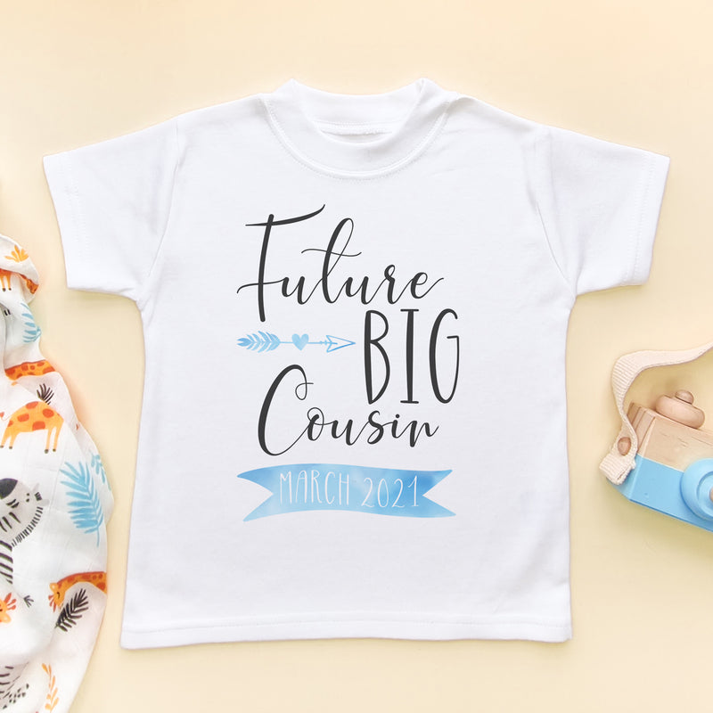 Future Big Cousin Personalised Date T Shirt (5861472796744)