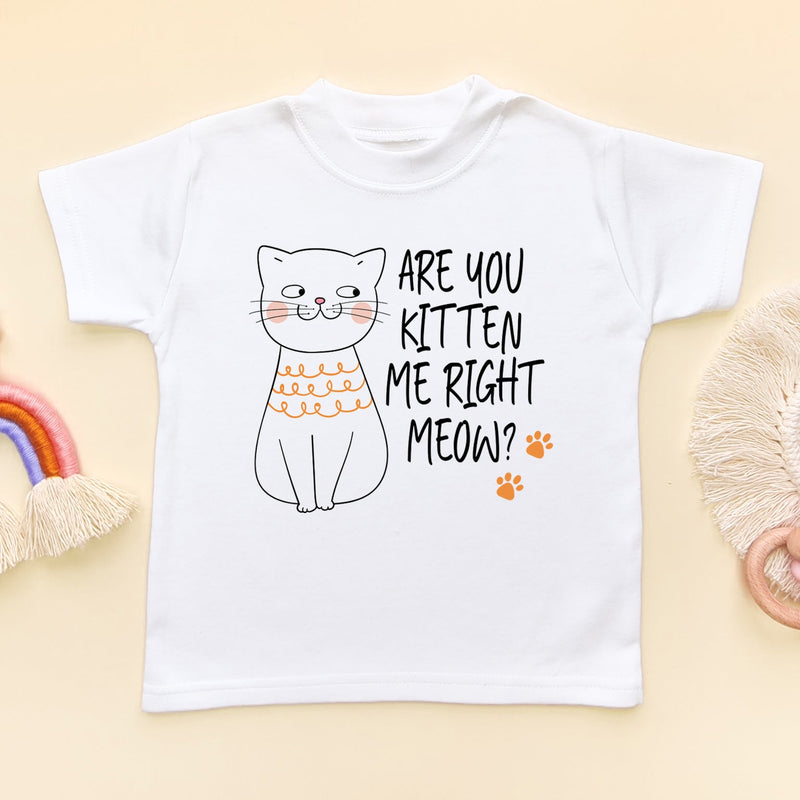 Are You Kitten Me Right Meow Funny Toddler T Shirt - Little Lili Store (6610167201864)